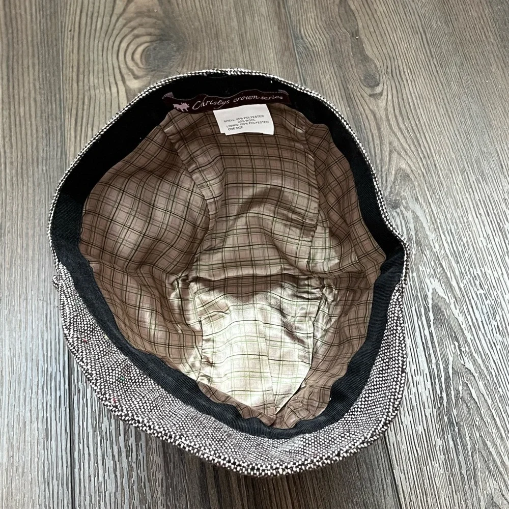 Men's Gray Tweed Cap